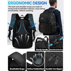 Proetrade Travel Backpack, Extra Large Laptop Backpack Business Anti Theft Tsa Approved College Work Computer Bag Fits 17 Inch Laptop With Usb Charging Port For Women Men(Black)