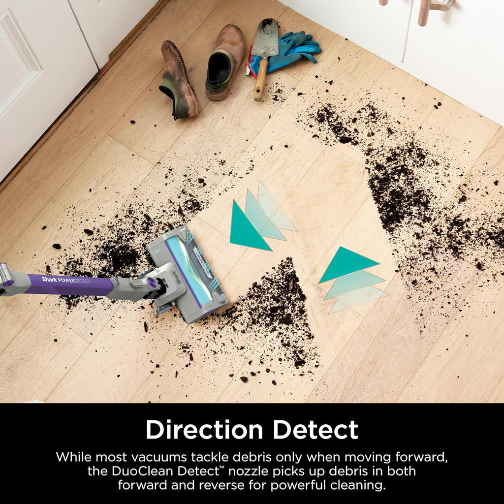 Shark Ip1251 Powerdetect Cordless Stick Vacuum, Hepa Filtration, 70-Minute Runtime, Carpet & Hard Floor, Portable, Xl Dust Cup, Perfect For Pet Hair (Renewed)