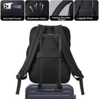 Tsa Approved Carry On Backpack, Extra Large Tactical Travel Backpack For Men, Airplane Approved Weekender Bag For Flight (Black)