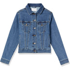 Amazon Essentials Women'S Regular-Fit Denim Jean Jacket (Available In Plus Size)