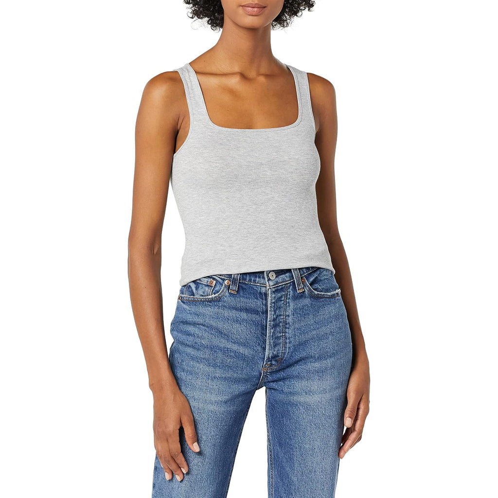 Amazon Essentials Women'S Slim Fit Square Neck Tank Top