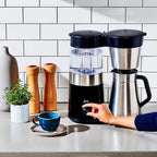 Oxo Brew 9-Cup Drip Coffee Maker – Programmable Coffee Machine | Stainless Steel, Single Serve Or Full Carafe Option, Sca Certified Home Brewer, Temperature Controlled, Rainmaker Shower Head