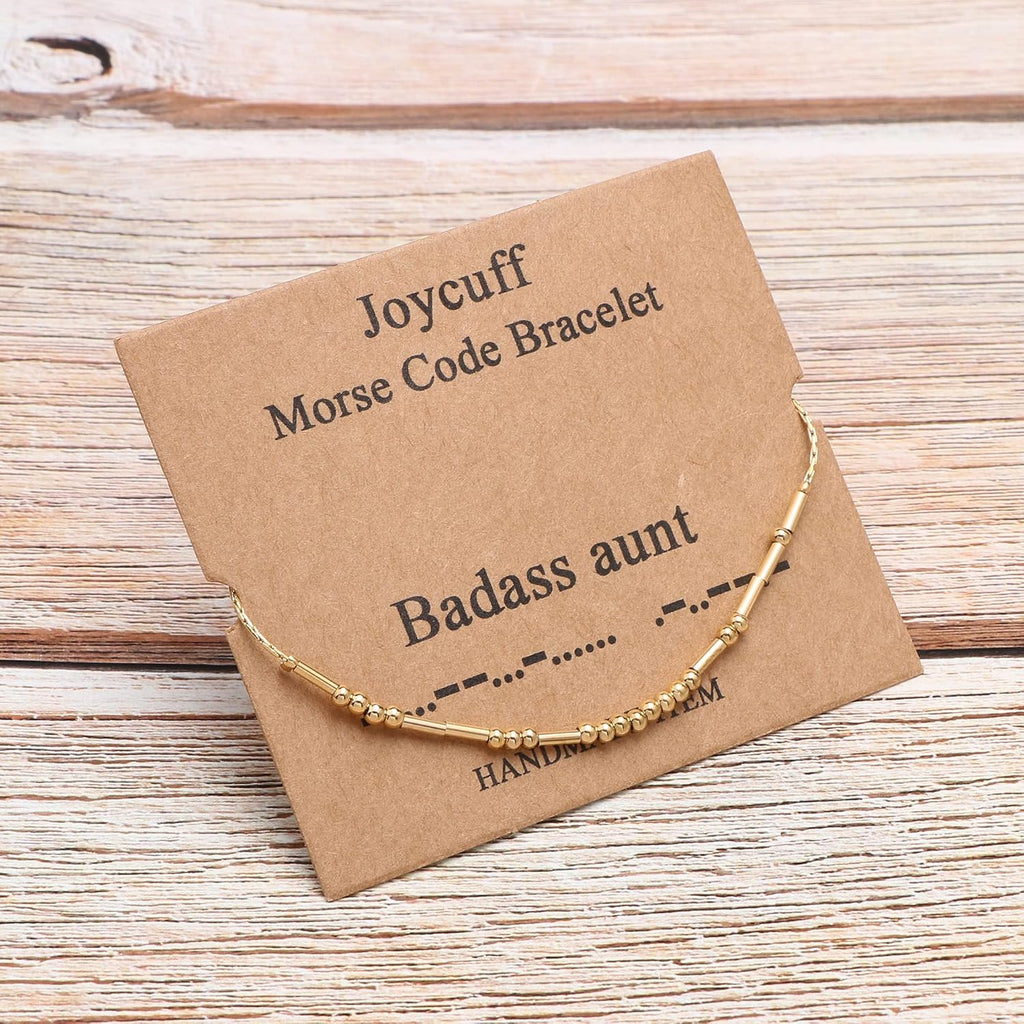 Best Friend Birthday Gifts Morse Code Bracelets For Women Mothers Day Birthday Christmas Gifts For Sister Daughter Grandmother Stainless Steel Jewelry Friendships Inspirational Gifts For Women