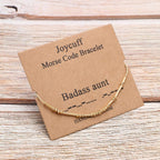 Best Friend Birthday Gifts Morse Code Bracelets For Women Mothers Day Birthday Christmas Gifts For Sister Daughter Grandmother Stainless Steel Jewelry Friendships Inspirational Gifts For Women