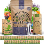 35 Medicinal & Tea Herb Seeds Variety Pack For Indoor & Outdoors. 16,335+ Non-Gmo Heirloom Garden Seeds: Anise, Bergamot, Borage, Cilantro, Chamomile, Dandelion, Rosemary Seeds & More
