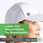 Gaiam Women's Hat-Breathable Ball Cap, Pre-Shaped Bill, Adjustable Size for Running