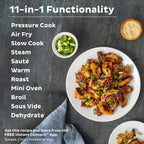 Instant Pot Duo Crisp 11-In-1 Air Fryer And Electric Pressure Cooker Combo With Multicooker Lids That Air Fries, Steams, Slow Cooks, Sautés, Dehydrates, & More, Free App With Over 800 Recipes, 6 Quart