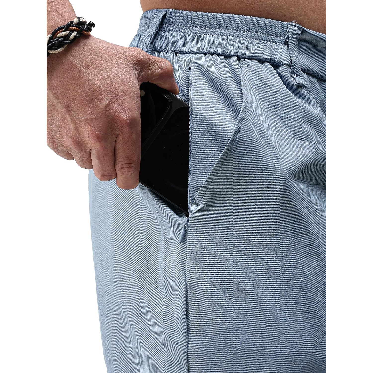 Jotook Mens Casual Shorts 7 Inch Lightweight Golf Shorts Summer Quick Dry Elastic Waist Hiking Short With Pockets