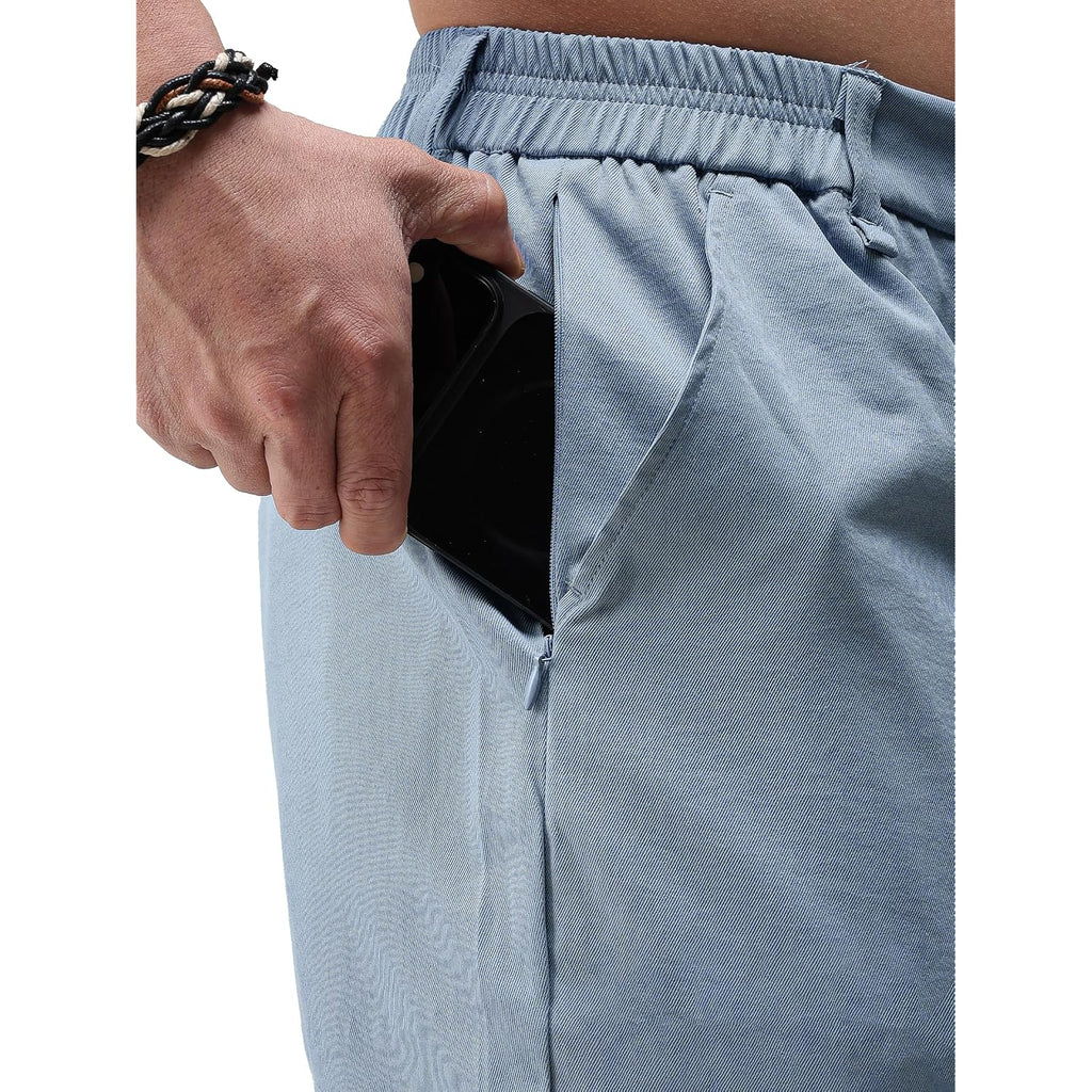 Jotook Mens Casual Shorts 7 Inch Lightweight Golf Shorts Summer Quick Dry Elastic Waist Hiking Short With Pockets