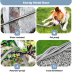 Garden Hose 100Ft With 10-Function Nozzle, No-Kink Water Hose | Metal Hoses With Leak-Proof Connectors, Lightweight, Puncture-Proof, Pet-Proof, Sturdy, 550Psi, Hose For Outdoor, Yard