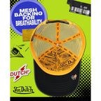 Von Dutch Unisex Trucker Hat - Curved Bill Mesh Back Retro Classic Colorblock Snapback Baseball Cap for Men and Women Veranda
