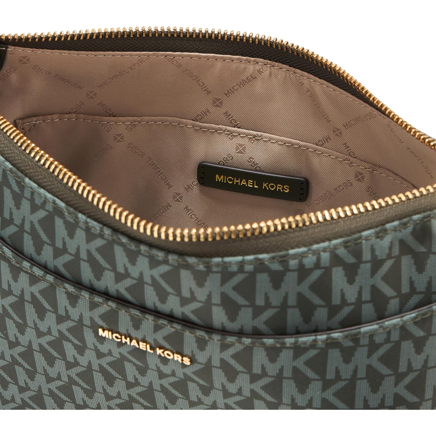 Michael Kors Jet Set Medium Top Zip Pochette Crossbody Bag