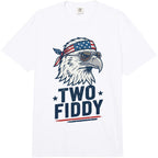 1776 2026 Usa Flag 250Th Patriotic Eagle Humor Two Fiddy Comfort Colors Adult Heavyweight T-Shirt