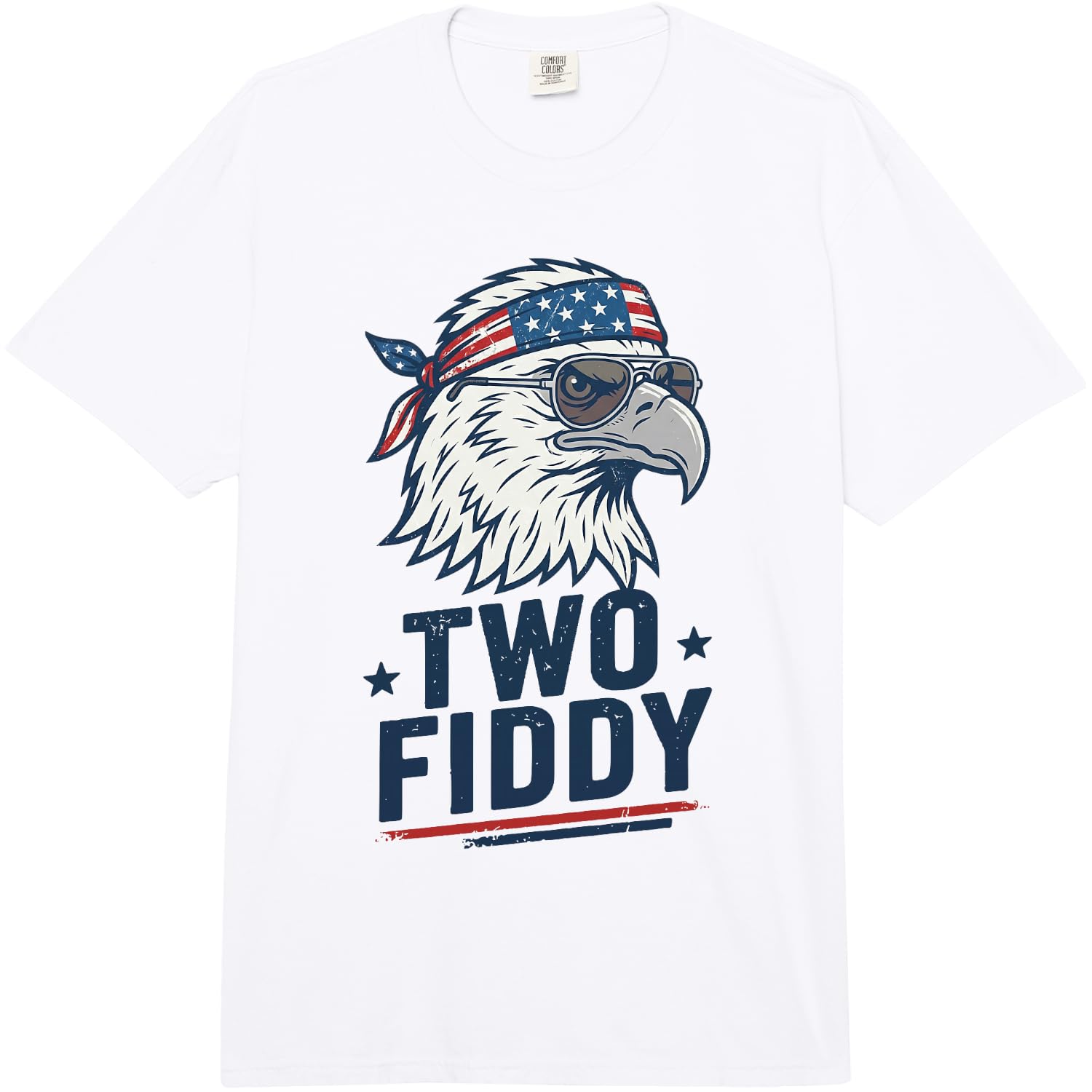 1776 2026 Usa Flag 250Th Patriotic Eagle Humor Two Fiddy Comfort Colors Adult Heavyweight T-Shirt