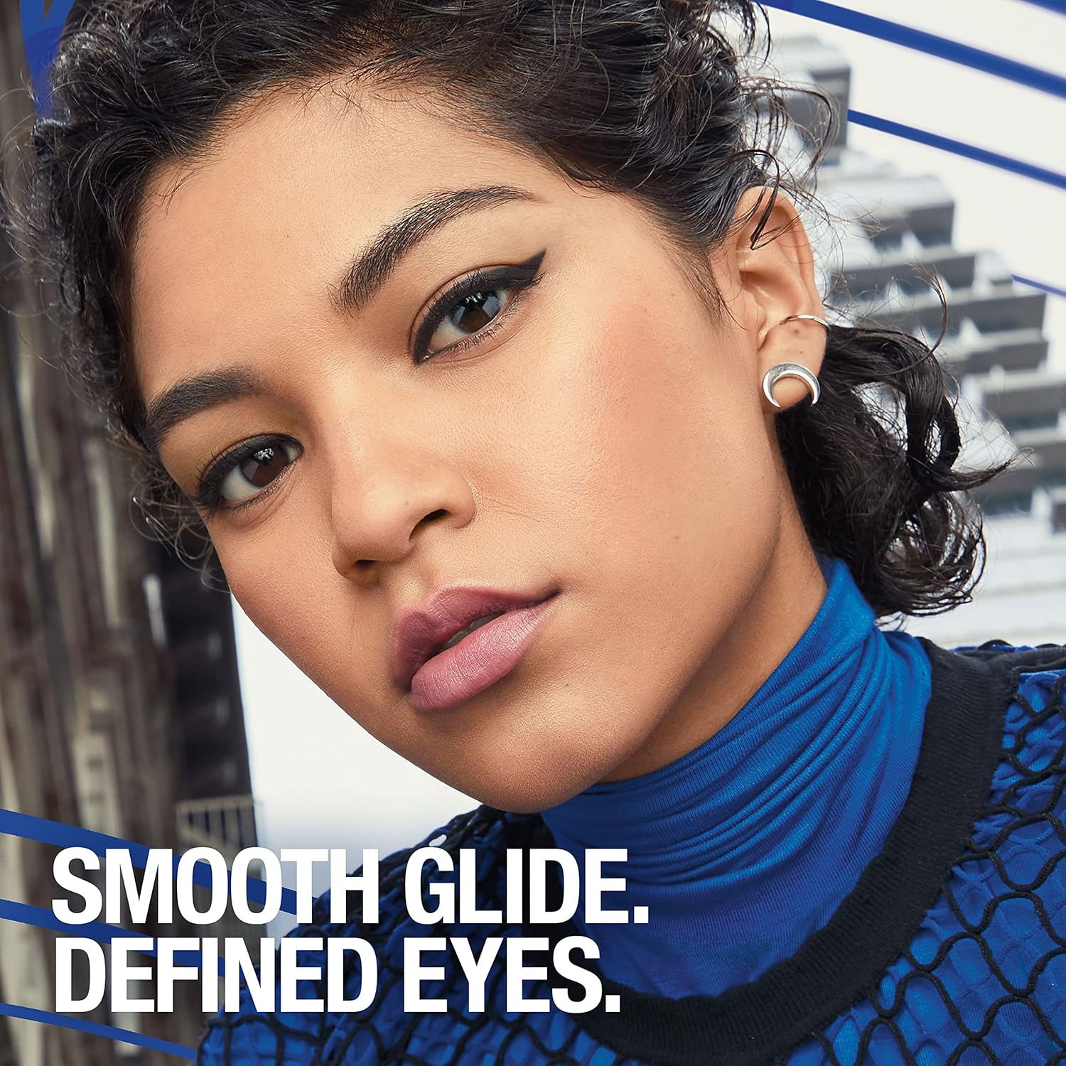 Maybelline Unstoppable Waterproof Mechanical Black Eyeliner Pencil, Easy to Apply, Smooth Glide, Up to 24 Hour Wear, Onyx