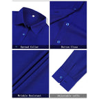 Women’S Linen Button Down Work Shirts Long Sleeve Solid Blouses