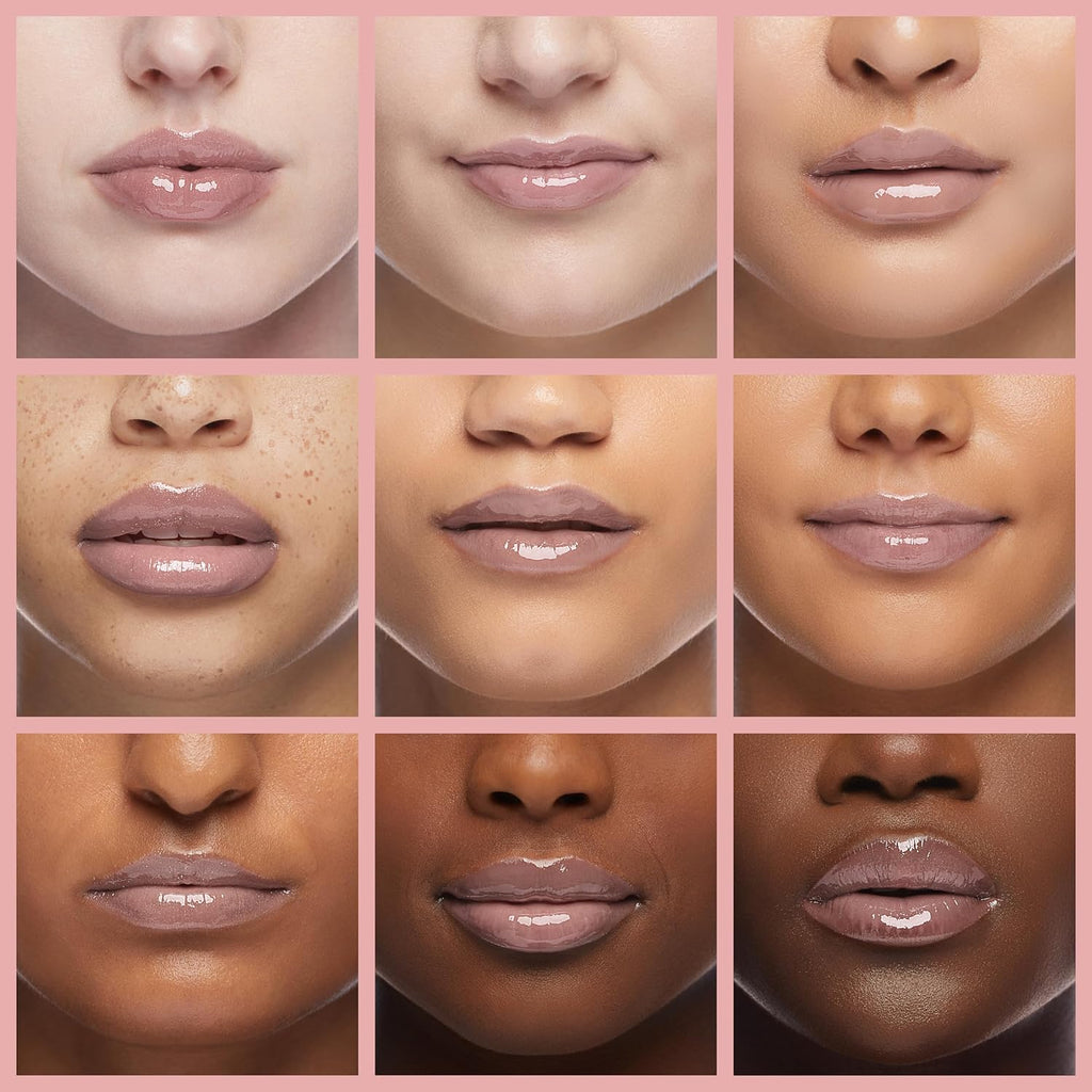 Ruby Kisses Lip Gloss Butter Bomb Gloss Non-Sticky Lip Gloss Vitamin E Natural Nude Lip Makeup - 7.8mL (0.26 US fl.oz) (Like A Virgin)