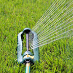 Melnor 65148Amz Turbo Oscillating Sprinkler, Covers Up To 2,800 Sq. Ft., Adjustable Watering Range, Infinitydrive Turbo Motor, Quick Connect Bundle, Green, Yellow