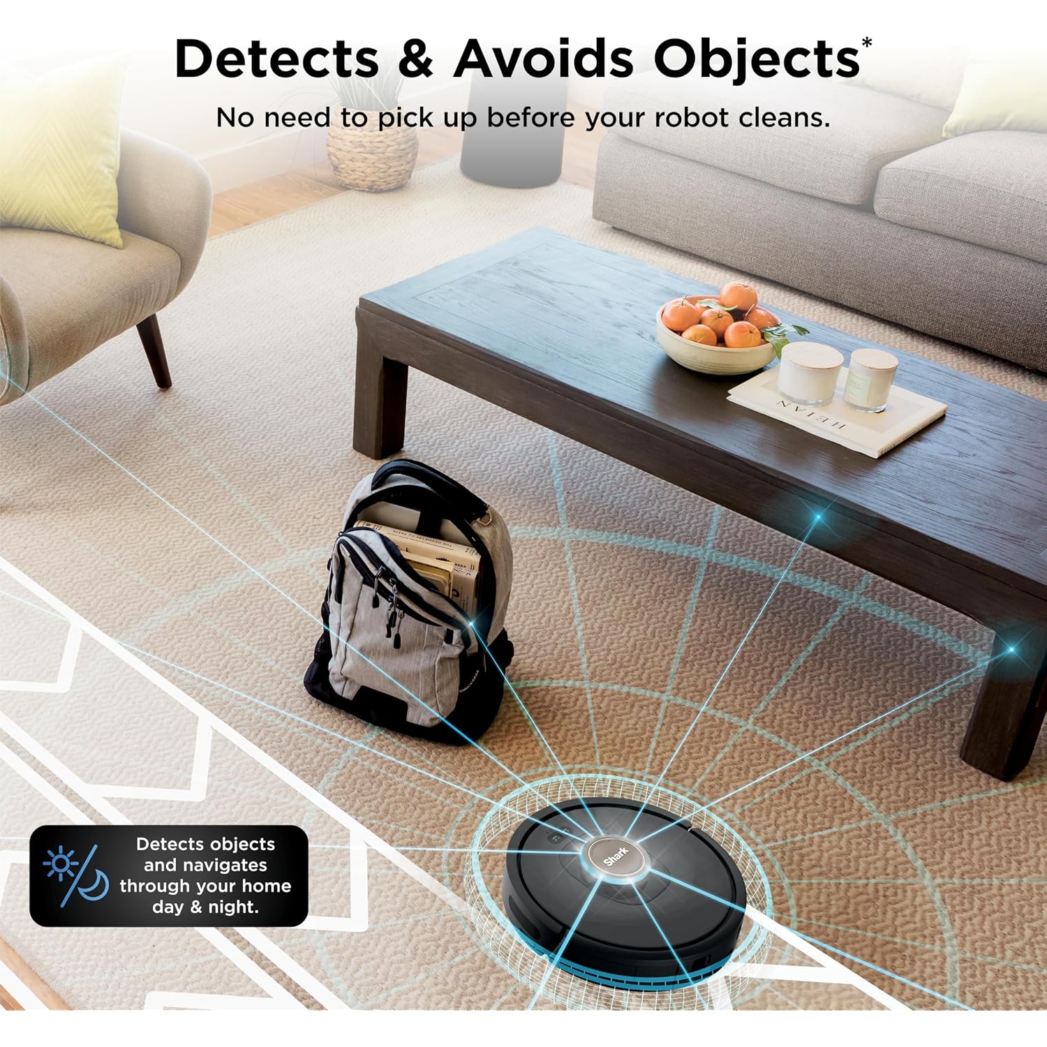 Shark Av2501Ae Ai Robot Vacuum With Xl Hepa Self-Empty Base, Bagless, 60-Day Capacity, Lidar Navigation, Perfect For Pet Hair, Compatible With Alexa, Wi-Fi Connected, Carpet & Hard Floor, Black