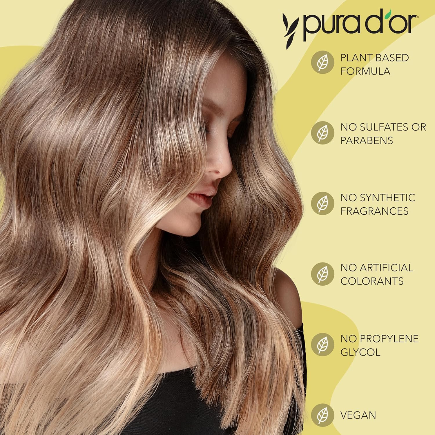 PURA D'OR 16 Oz Advanced Therapy Shampoo Reduces Hair Thinning & Increases Volume, No Sulfate, Biotin Shampoo Infused with Argan Oil, Aloe Vera for All Hair Types, Men & Women