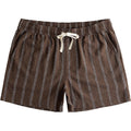 Jotook Mens Casual Shorts 5 Inch Lightweight Stretch Summer Shorts Elastic Waist Drawstring Vacation Beach Stripe Short