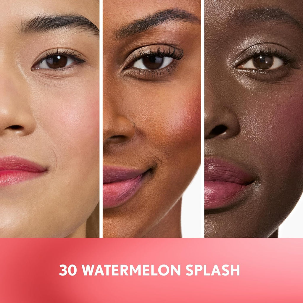 COVERGIRL Clean Fresh Jelly Water Tint, Lip & Cheek Tint, Transfer-Proof, Hydrating - 30 Watermelon Splash (Cool Pink)