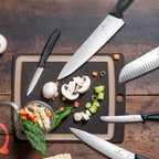 Victorinox Chef Knife 8 Inch - Swiss Classic Straight Edge Chef’s Knife, Kitchen Knife with Stainless Steel Blade, Ergonomic Non-Slip Handle, Dishwasher Safe, Black