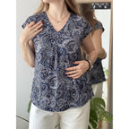 Womens Tops Short Sleeve V Neck Shirts Summer Dressy Casual Business Clothes Work Blouses Fashion Clothing Outfits