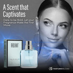 PB ParfumsBelcam Radiant Eau de Parfum for Women – Warm Oriental Vanilla Gourmand Perfume with Citrus, Chocolate & Caramel – Sweet Spicy Fragrance Spray, Signature Everyday Scent, 1.7 Fl Oz