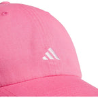 adidas Women's Saturday Hat – Relaxed Fit Strapback Baseball Cap Pink Fusion/Clear Pink/3
