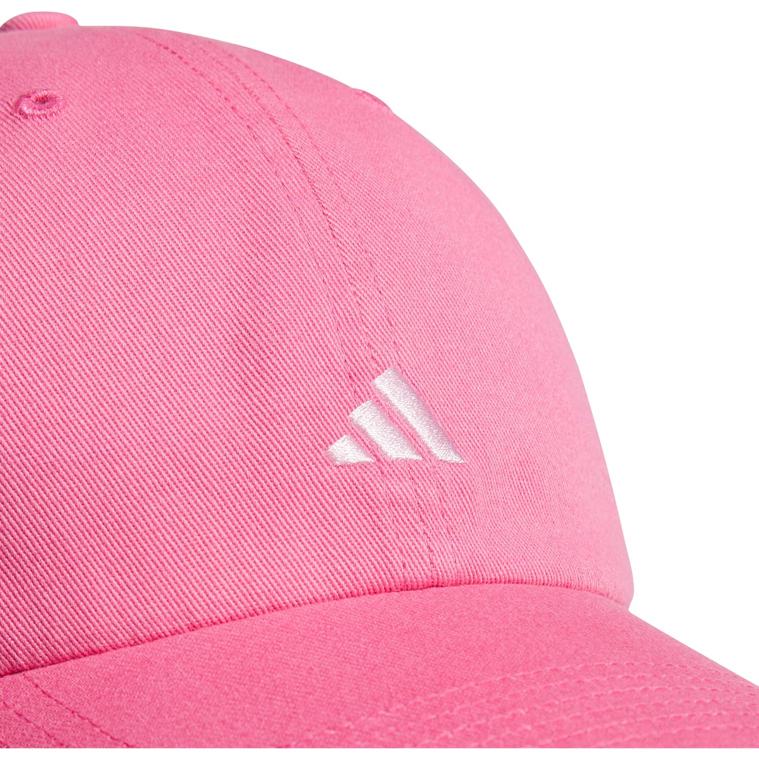 adidas Women's Saturday Hat – Relaxed Fit Strapback Baseball Cap Pink Fusion/Clear Pink/3