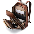 Samsonite Classic Leather Backpack, Cognac , One Size