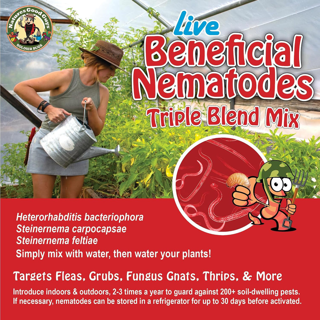 Live Beneficial Nematodes - 15 Million Hb+Sc+Sf - Kills Over 200 Different Species Of Soil Dwelling And Wood Boring Insects.
