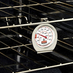 Rubbermaid Commercial Products Stainless Steel Monitoring Thermometer, Safe For Inside Oven/Grill/Smoker, 60-580°F Range, Easy To Read Food Thermometer For Food Resturant/Home Cooking