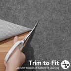 Songrey Non Slip Rug Pad Gripper 8X10 Ft, Thick Felt Fabric With Anti Skid Backing, Carpet Pad For Hardwood Floors, Keep Area Rugs In Place And Safe