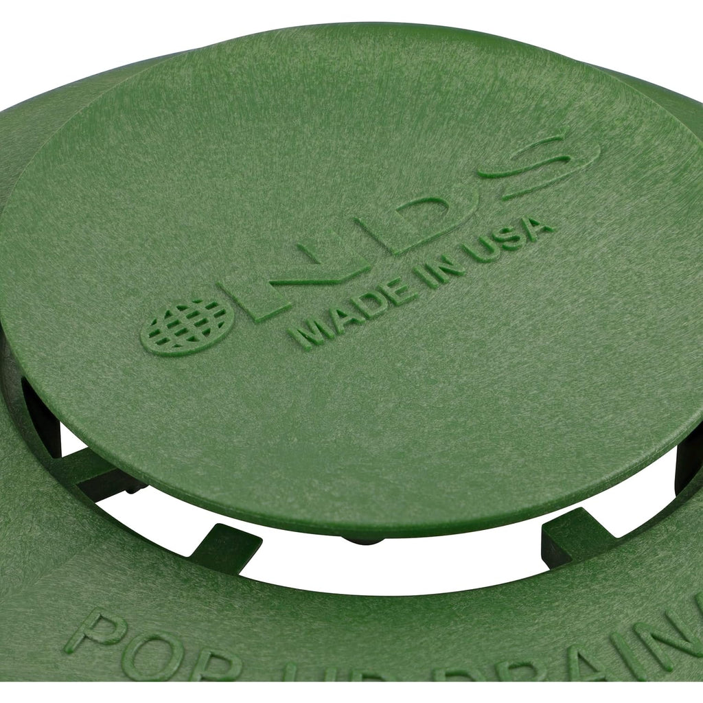 Nds 420C Pop-Up Drainage Emitter, Fits 3-Inch And 4-Inch Sewer And Drain Fittings, Works With Drainage Systems Including Catch Basins And Channel Drains, Green