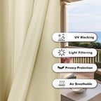 Bonzer Waterproof Outdoor Curtains For Patio