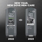 Dove Men + Care Purifying Charcoal + Clay Body And Face Wash With 24-Hour Nourishing Micromoisture Technology Body Wash For Men, 13.5 Oz