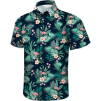 Hawaiian Shirt For Men Tropical Shirts Summer Beach Button Down Short Sleeve Luau Aloha Floral Cruise Vacation Outfit 2026