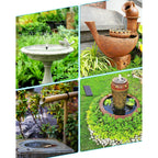 Biling Solar Fountain For Bird Bath, Solar Panel Kit Outdoor Solar Water Pump With 4Ft Tubing For Hummingbird Bath, Small Pond And Fish Tank