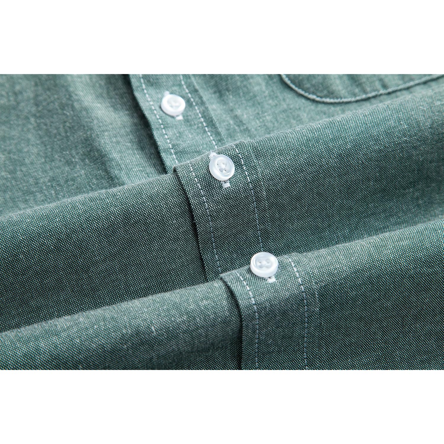 Mens Oxford Shirts Long Sleeve Slim Fit Lightweight Casual Button Down Shirts With Pocket