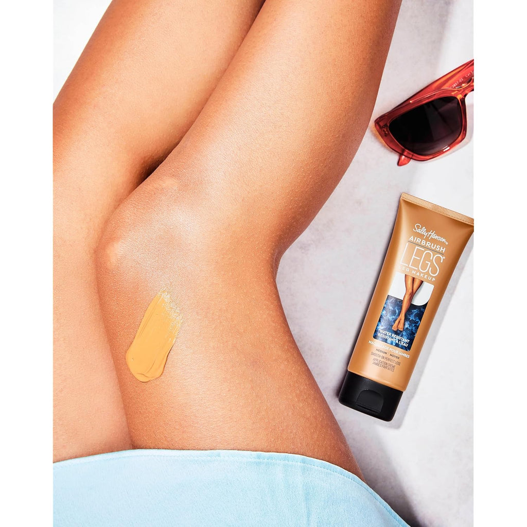 Sally Hansen Airbrush Legs®, Leg Makeup, Medium, Easy Application, Flawless Looking Legs, Water Resistant, Transfer Proof Lotion