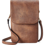 BOSTANTEN Vegan Leather Crossbody Bags for Women Designer Cell Phone Bag Wallet Purses Adjustable Strap