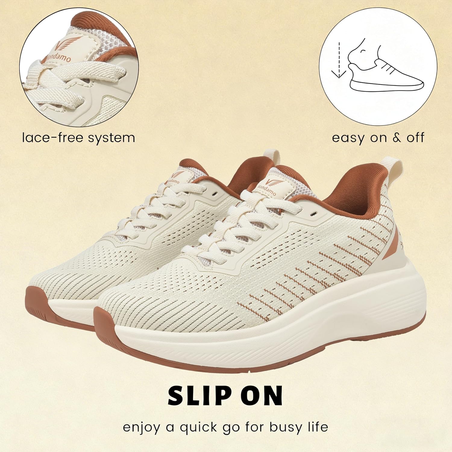 Women'S Walking Shoes Slip On (Runs Large: Order Size Down) Comfortable Rebound Running Tennis Shoes Lightweight Breathable Non Slip Supportive Casual Athletic Fashion Sneakers
