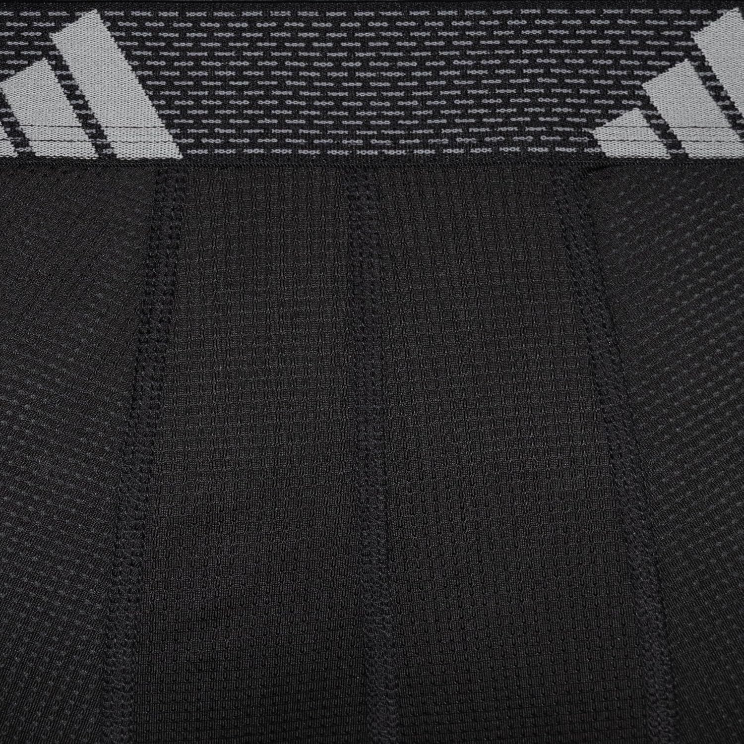 Adidas Men'S Performance Mesh Long Boxer Briefs (3-Pack) Breathable Workout Underwear