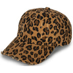 Baseball Cap for Women-Men-Adjustable Leopard Print Cotton Strapback Hats Unisex Trucker Dad Hat-Sun Hat Leopard Print