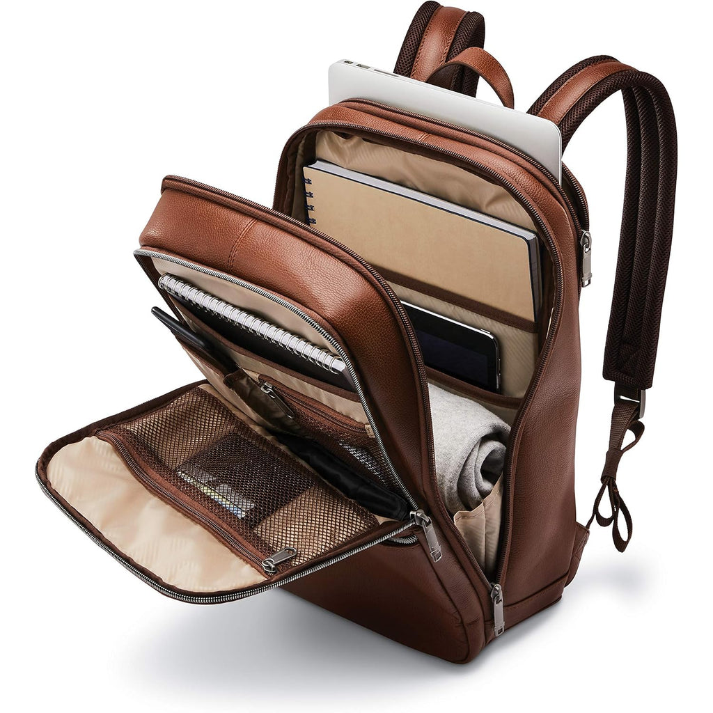 Samsonite Classic Leather Slim Backpack