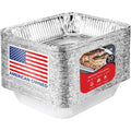 Stock Your Home Aluminum Pans 9x13 Disposable Foil Pans (30 Pack) - Half Size Steam Table Deep Trays - Tin Foil Pans Great for Cooking, Heating, Storing, Prepping Food