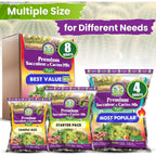 Succulents Soil Potting Mix – 7 In 1 Ingredients Well-Draining, Nutrient-Rich Cactus Potting Soil For Succulents And Cacti, Indoor & Outdoor Use, Ready To Use, Supports Healthy Root Growth, 1Qt
