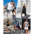 Roadbox Men'S Workout Sleeveless Hoodie, Quick Dry Athletic Hooded Tank Tops, Lightweight Gym Running Muscle Cut Off T Shirts